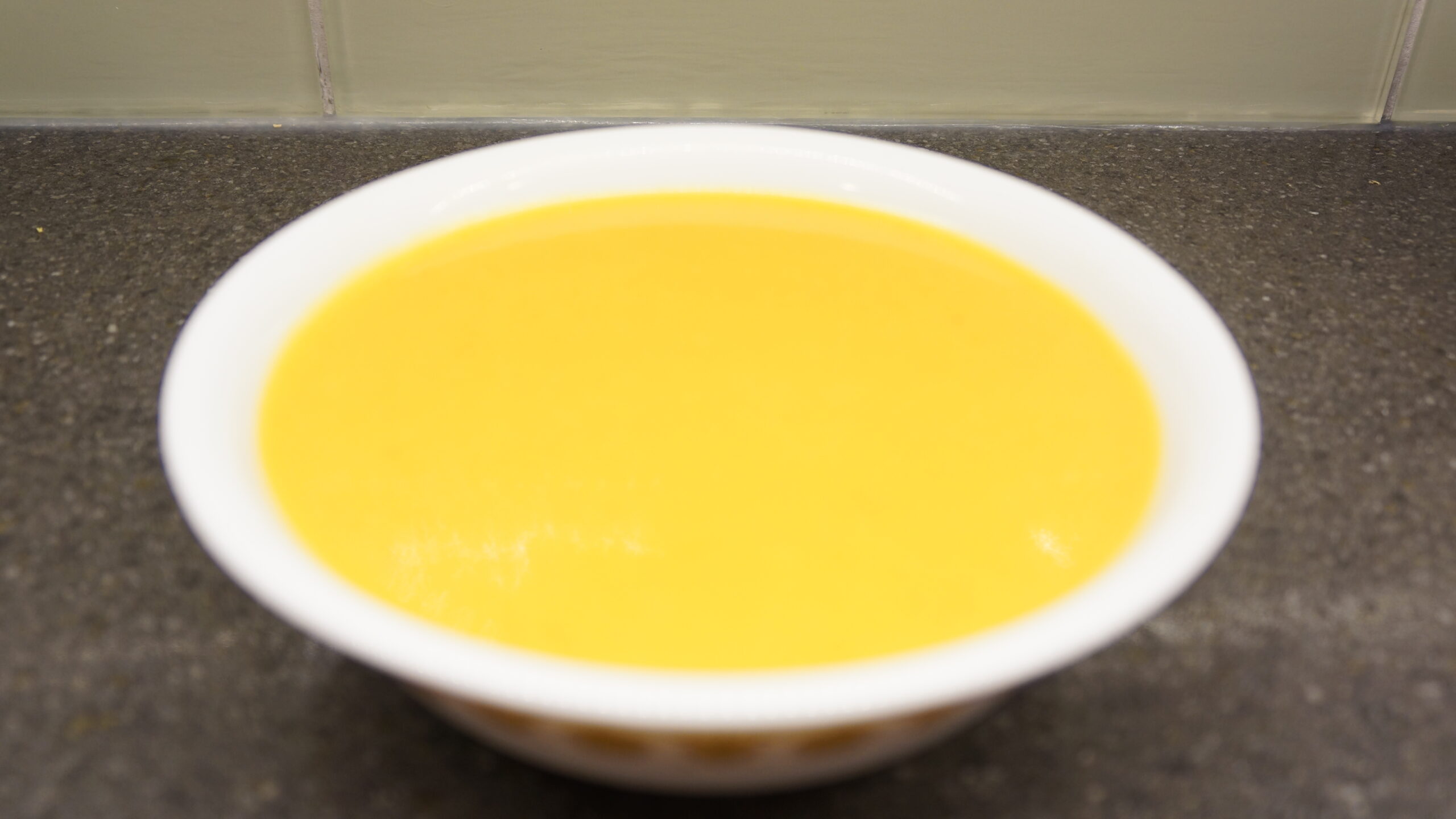 butternut squash soup in bowl